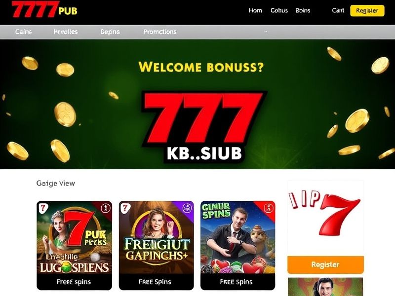 Join the thrill at 777 Pub Casino and enjoy exclusive bonuses, VIP rewards, and over 1000+ real money games. Register, login, and claim your welcome offer today!